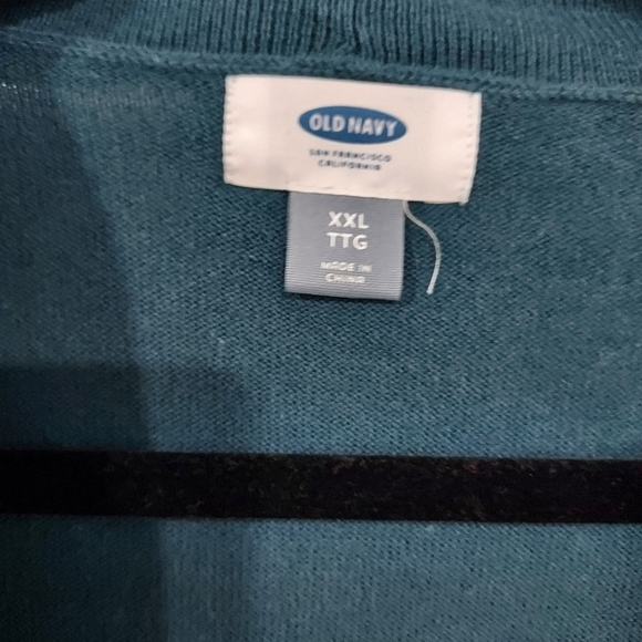 Old Navy Teal Blue Open Front Long Sleeve Cardigan in Size XXL - Picture 2 of 12